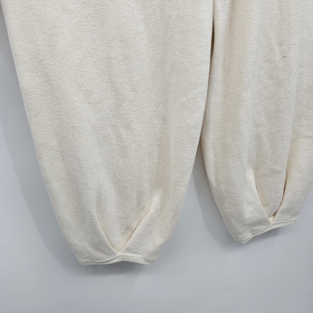 Free People Ivory High-Rise Relaxed Track Pants - Picture 4 of 8